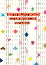 Classic Birthday Card - Colourful Star Garland created by Paper Salad
