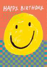 Cute Birthday Card - Smiley Face created by Paper Salad