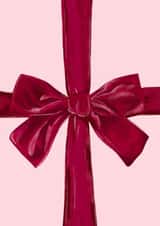 Red Velvet Bow Card created by Lizzie Chancellor