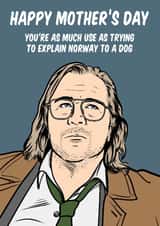 Funny Mother's Day card with Jackson Lamb (Gary Oldman) from Slow Horses. created by Graham Sanders