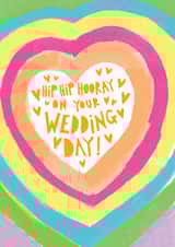 Hip Hip Hooray On Your Wedding Day Card created by Paper Salad