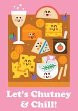 Cute Valentine’s Day/Anniversary Card - Let's Chutney & Chill - Cheese created by Studio Boketto