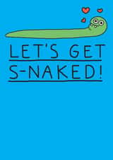 Let's Get S-naked! Funny Valentine's Day or Anniversary Card. created by mungo and shoddy