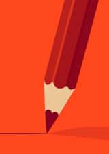 Love heart pencil created by Alice Mollon