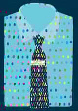 Classic Birthday Card - Colourful Shirt And Tie created by Paper Salad