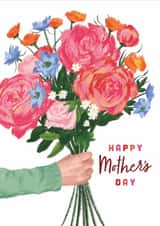 Big Bunch of Illustrated Flowers - Happy Mother's Day created by Debbie Daley Illustrations