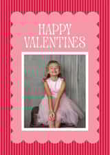 Personalised Valentines Day Photo Card created by Cindy Reynolds - Bubble Frame Valentine Stripes