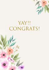 Elegant and formal Cograts card for heartfelt congratulations created by Fatema Khambati
