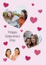 Personalised Valentines Day Photo Card created by Grey Street Paper - Cute Galentine's Day Card - Photo Hearts - For Friends, Mum on Valentine's Day