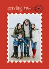 Personalised Valentines Day Photo Card created by Cindy Reynolds - Classic Valentine's Day Card - Love Stamp