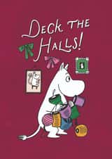 Cute Christmas Card - Moomin - Deck The Halls created by Moomin Characters
