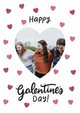 Personalised Valentines Day Photo Card created by Grey Street Paper - Classic Galentine's Day Card - Heart Frame