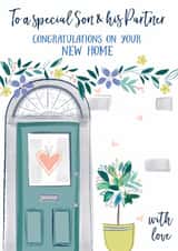 Classic New Home Card - Son And Partner - Front Door created by Katie Phythian Design