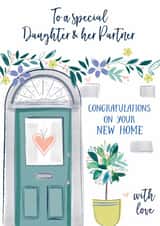 Classic New Home Card - Daughter And Partner - Front Door created by Katie Phythian Design