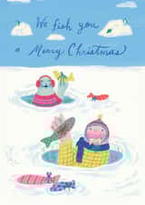 Cute Christmas Card - Arctic Seals created by Ohh Deer
