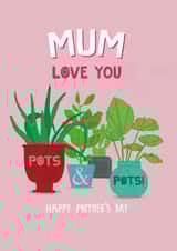 Classic Mother's Day Card - House Plants created by Pencilface