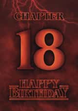 Fun 18th Birthday Card - Stranger Things created by Choo Choo 