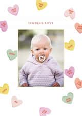 Personalised Valentines Day Photo Card created by Ellen Schlegelmilch - Cute Valentine's Day Card - Love Hearts