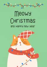 Cut cat Christmas created by Anna Green