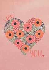 Hearts and Roses I Love You Card created by Eli the Goat