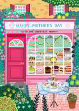 Pretty Mother's Day Card - Cake Shop - Patisserie created by Pear Tree Press