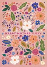Pretty Mother’s Day Card - Wildflower Meadow - Flowers created by Eli the Goat