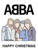 ABBA Happy Christmas - ABBA themed Christmas Card created by Table 8