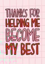 Cute Appreciation Card - Thank You Card - Mothers Day Thanks Card created by TeePee Creations