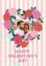 Personalised Valentines Day Photo Card created by Nina Raby - Jones - Pretty Valentine's Day Card - For Her - Roses 