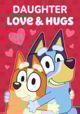 Cute Valentine’s Card – Bluey – For Daughter created by Danilo
