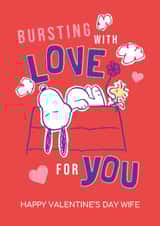 Cute Valentine’s Card – Snoopy – For Wife created by Danilo