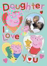 Personalised Valentines Day Photo Card created by Danilo - Cute Valentine’s Day Photo Card - For Daughter – Peppa Pig Personalised Card