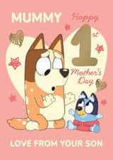 Cute 1st Mother’s Day Card – Bluey - From Your Son created by Danilo