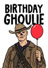 Fun Birthday Card - Fallout - The Ghoul created by Studio Doodles