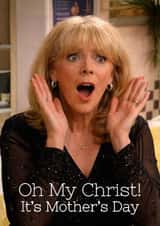 Funny Mother's Day Card - Pam Shipman - Oh My Christ created by Pink Peach Cards