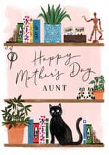 Classic Mother's Day Card - For Aunt - Bookcase created by Making Meadows Ltd