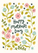 Classic Mother's Day Card - Florals - Stars created by Abbie Imagine