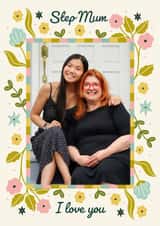 Personalised Mothers Day Photo Card created by Abbie Imagine - Pretty Mother's Day Card - For Step Mum - I Love You