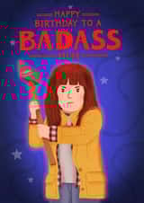 Cute Birthday Card - For Mum - Joyce Byers - Stranger Things created by Blue Kiwi Design