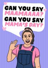 Cute Mother's Day Card - Can You Say Mama - Ms Rachel created by Studio Doodles