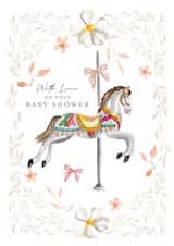 Whimsy Baby Shower carousel card created by Samantha