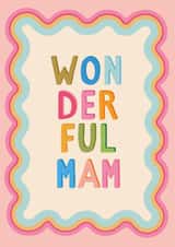 Classic Mother's Day Card - Wonderful Mam created by The Pattern Press