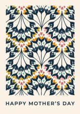 Arty Mother's Day Card - Retro Florals created by Taya Cosgrove