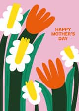 Classic Mother’s Day Card for Mum with Tulips & Daffodils created by Liina Lember