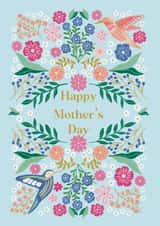 Pretty Mother’s Day Card - Birds - Flowers created by Holly Hudson-Smith