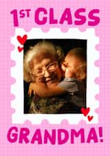 Personalised Mothers Day Photo Card created by Studio Doodles - Cute Mother's Day Card - For Grandma - 1st Class Grandma