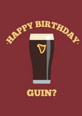 Guin? For the Guinness loving birthday person in your life created by Joanna