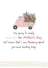 Heartfelt Mother's Day Card - Across The Miles - Miss You created by Dandelion Stationery
