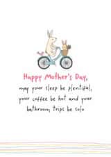 Funny Mother's Day Card - For New Mum - Sleep & Coffee created by Dandelion Stationery
