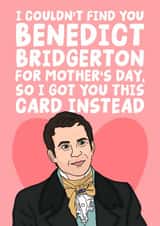 Fun Mother's Day Card - Bridgerton - Benedict Bridgerton created by Studio Doodles
